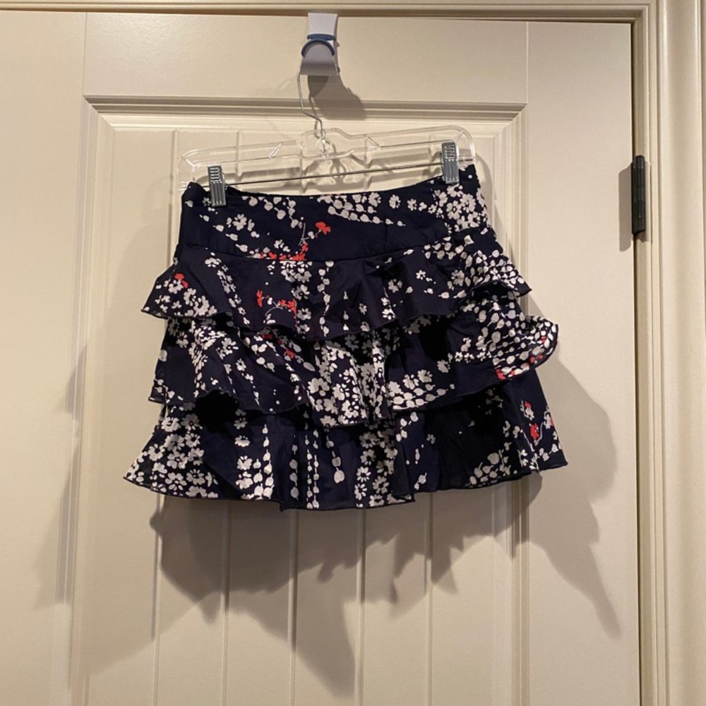 Express Tier Ruffle Mini Skirt - Picture 2 of 3